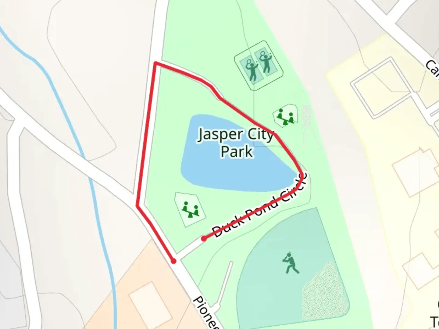 An image depicting the trail Duck Pond Loop and its surrounding area.