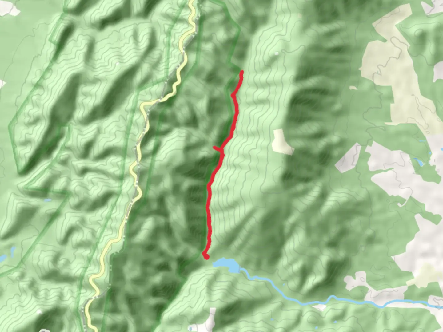 An image depicting the trail North Fork Moormans River Trail and its surrounding area.