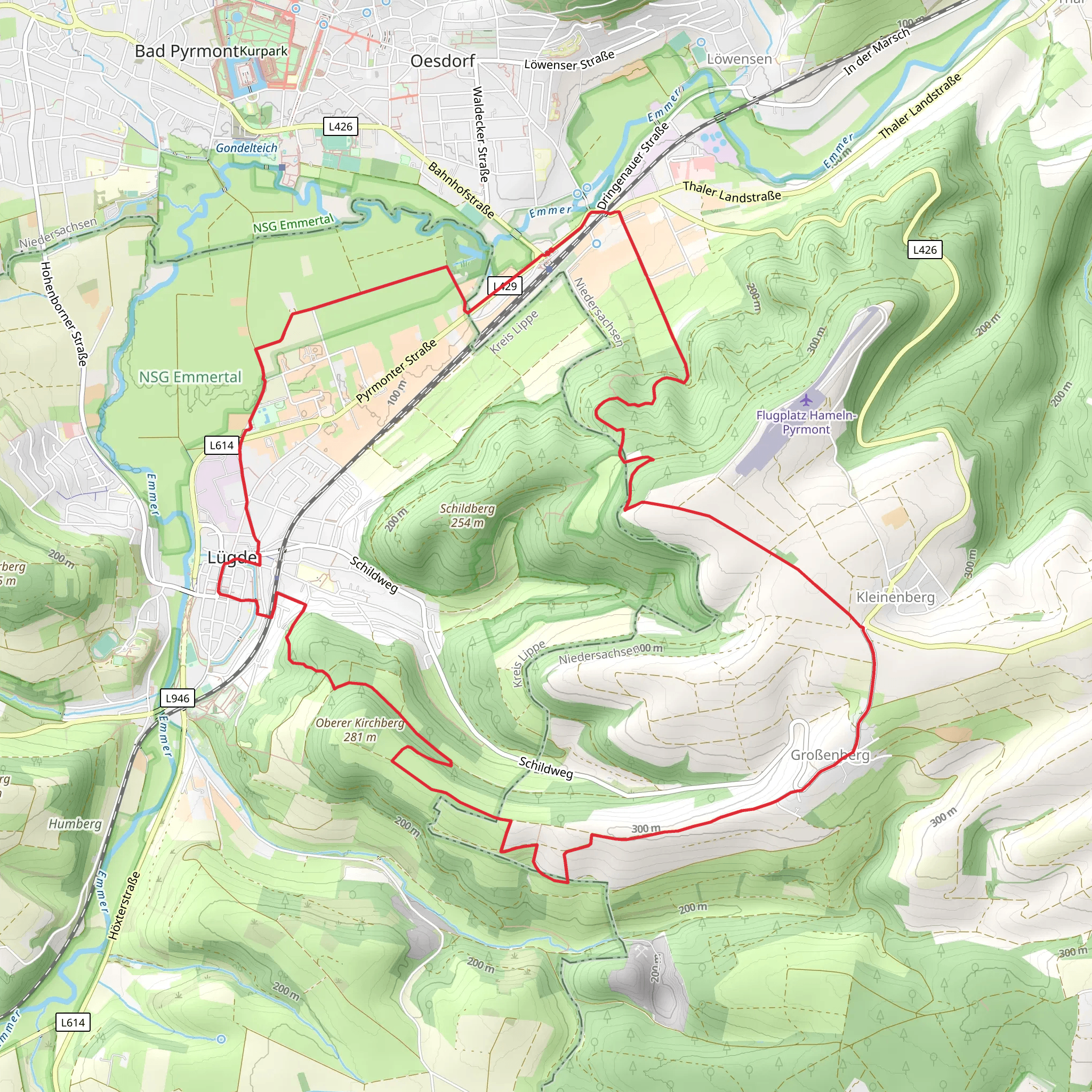 NSG Schildberg Loop - Lugde mobile static map