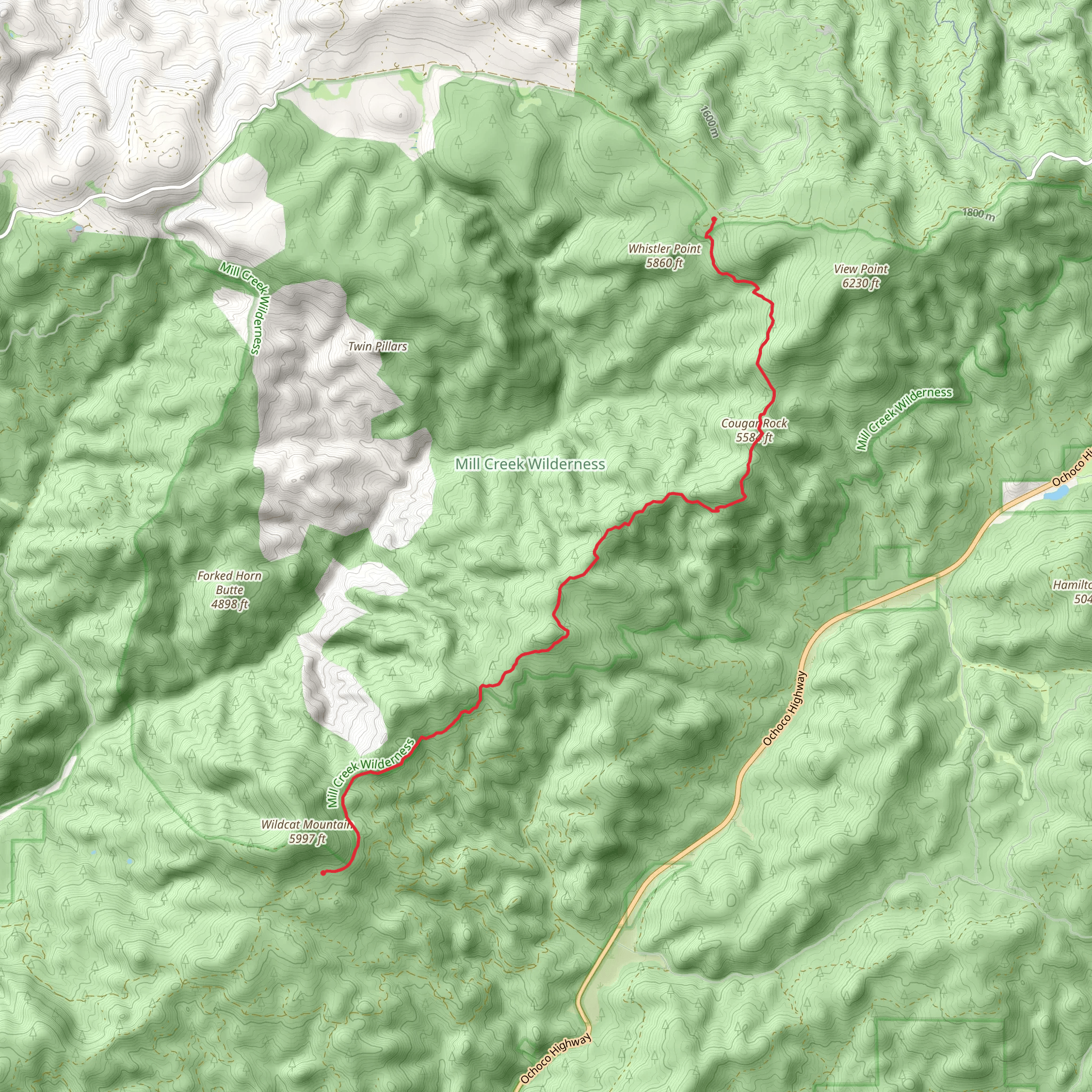 Wildcat Trail mobile static map