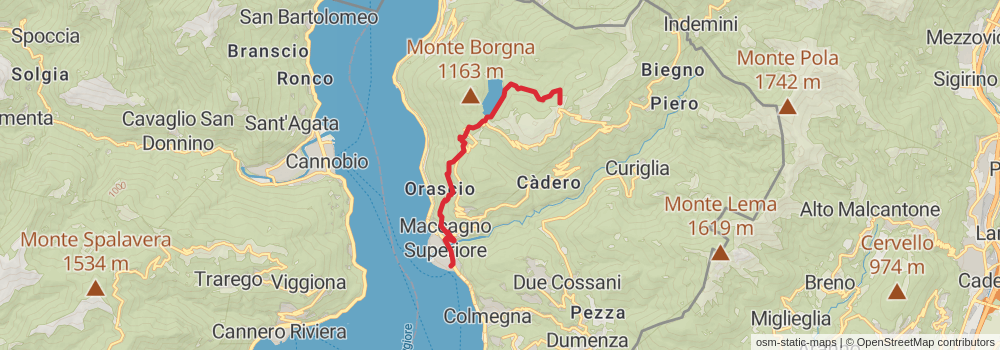 Sentiero Italia - Alps Section stage 107 Map