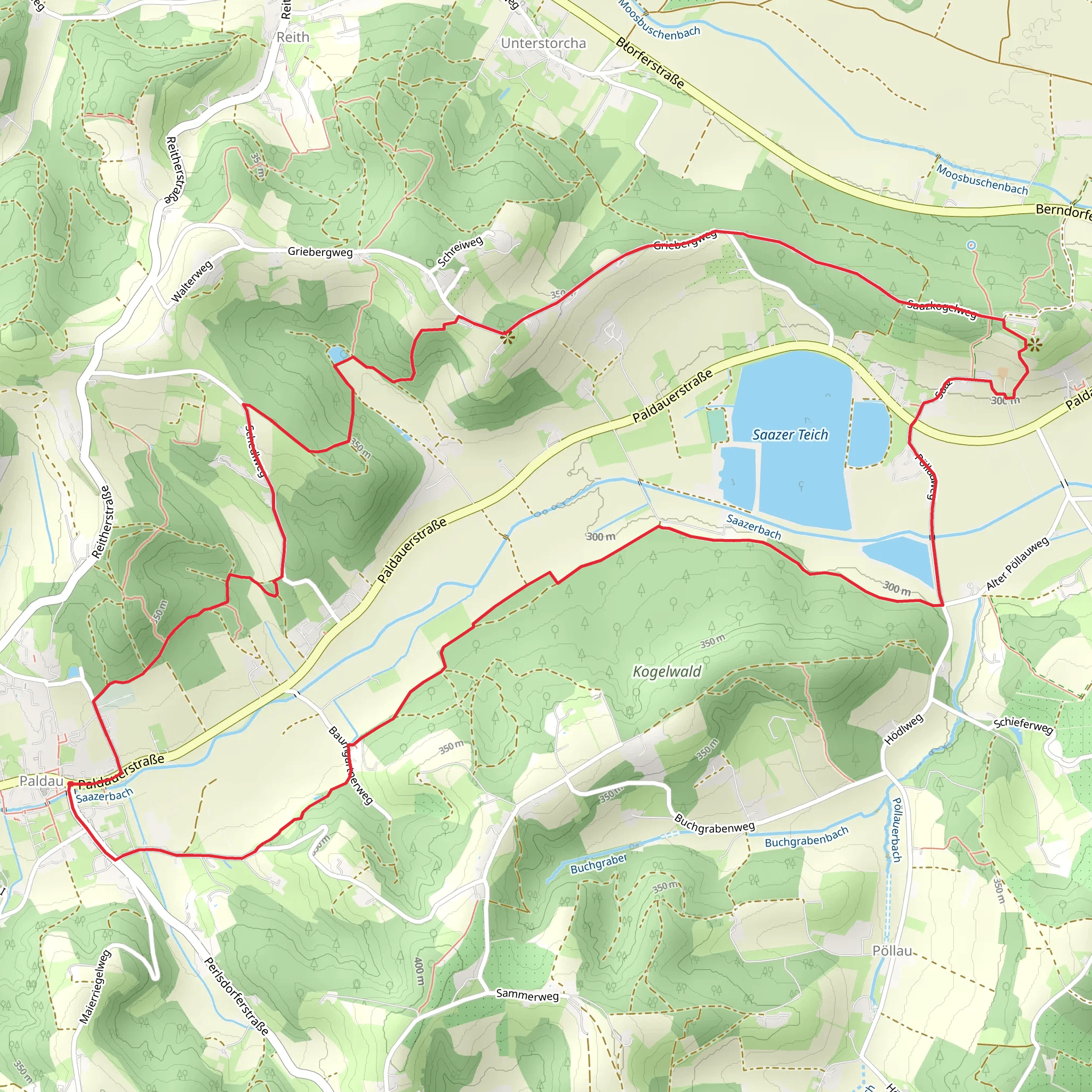 Paldau Highlights Trail mobile static map