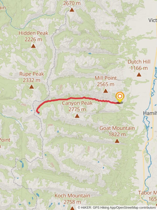 Blodgett Lake via Blodgett Canyon Trail