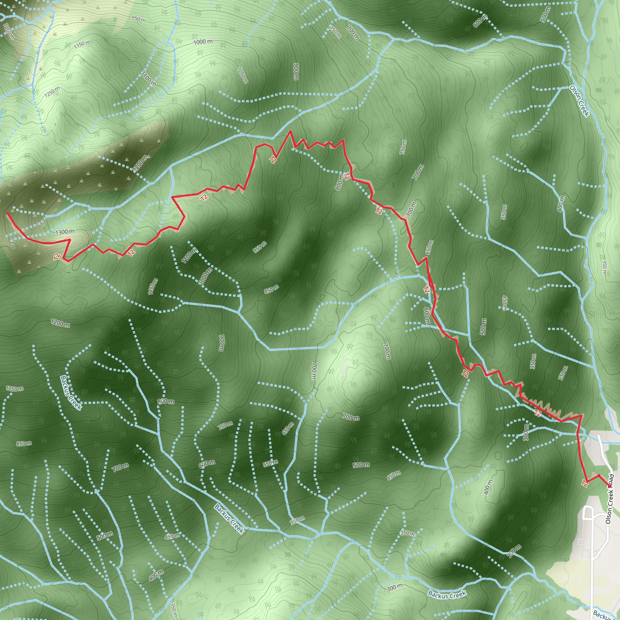 Cow Heaven Trail mobile static map