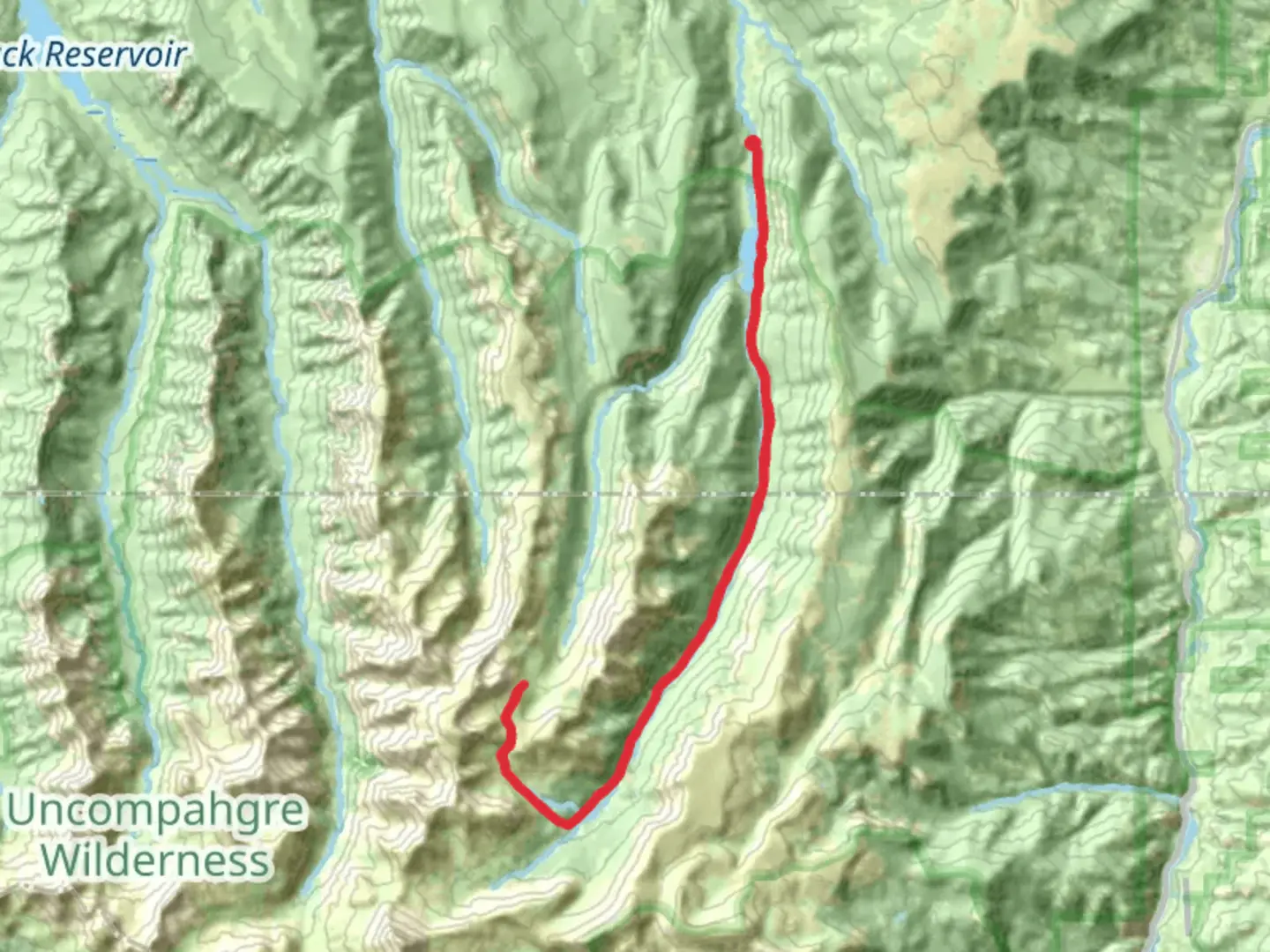 An image depicting the trail Fall Creek Trail via Big Blue Creek Trail and its surrounding area.