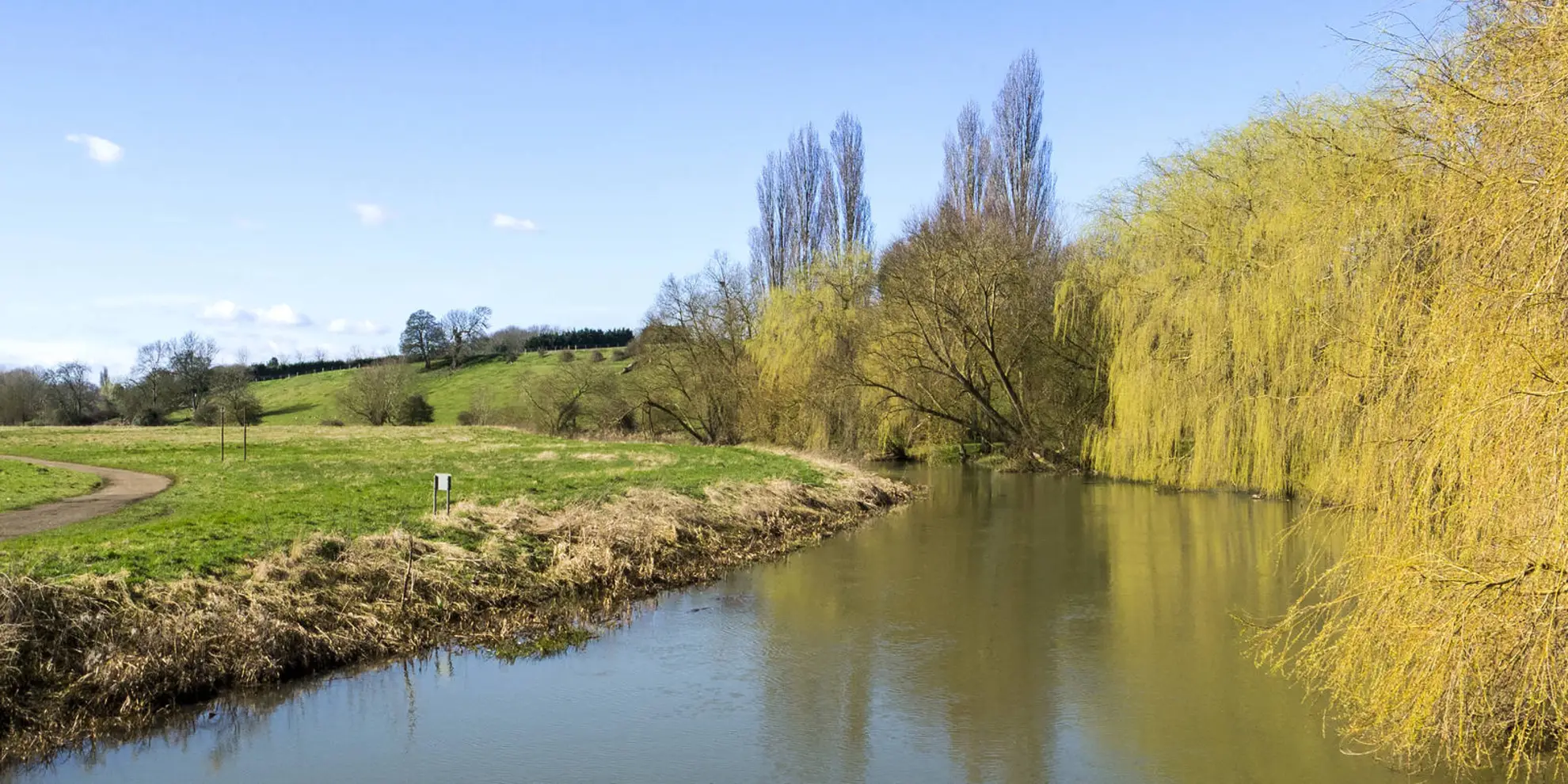 An image depicting the trail Hanslope Circular Ride and its surrounding area.
