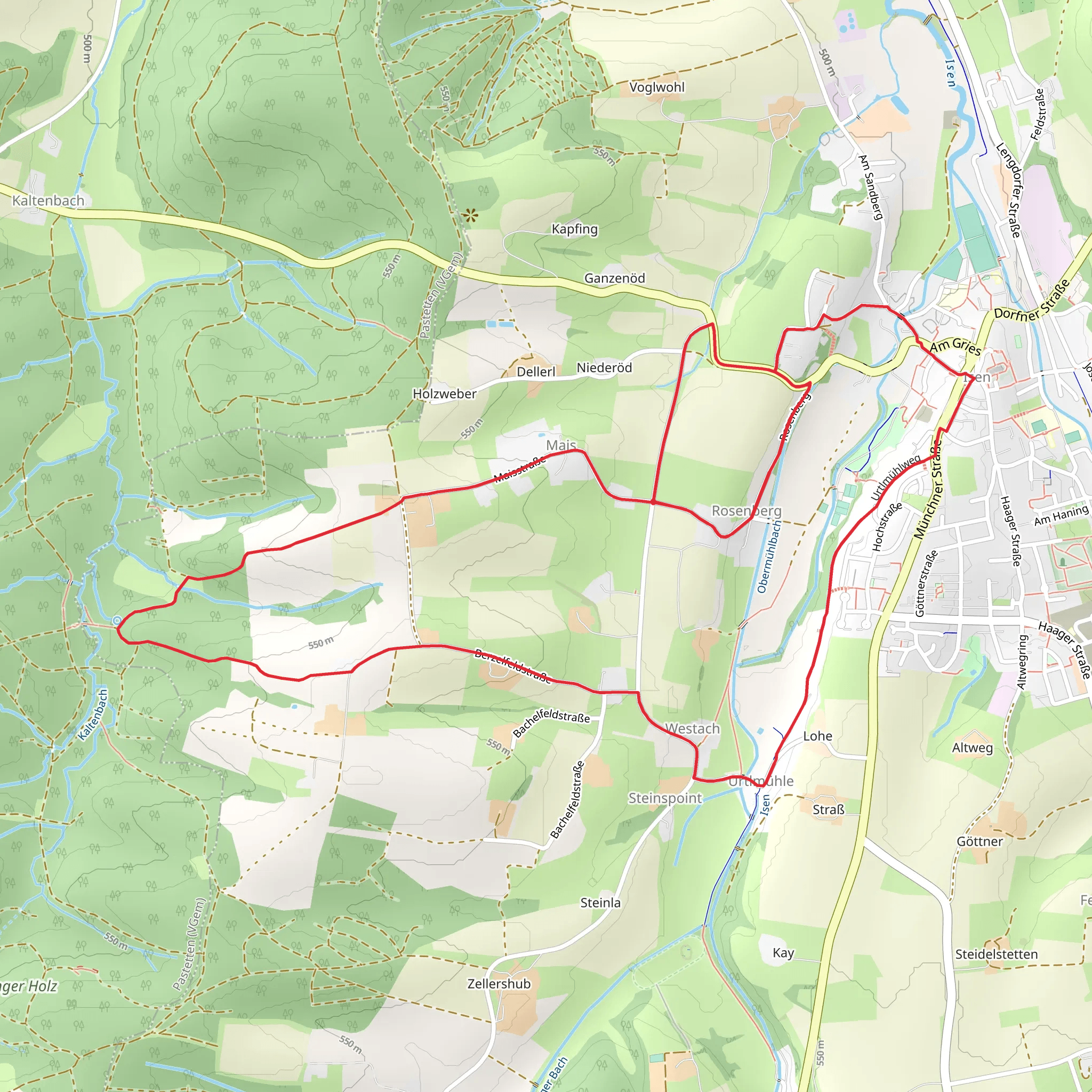 Wanderweg 2 Loop mobile static map