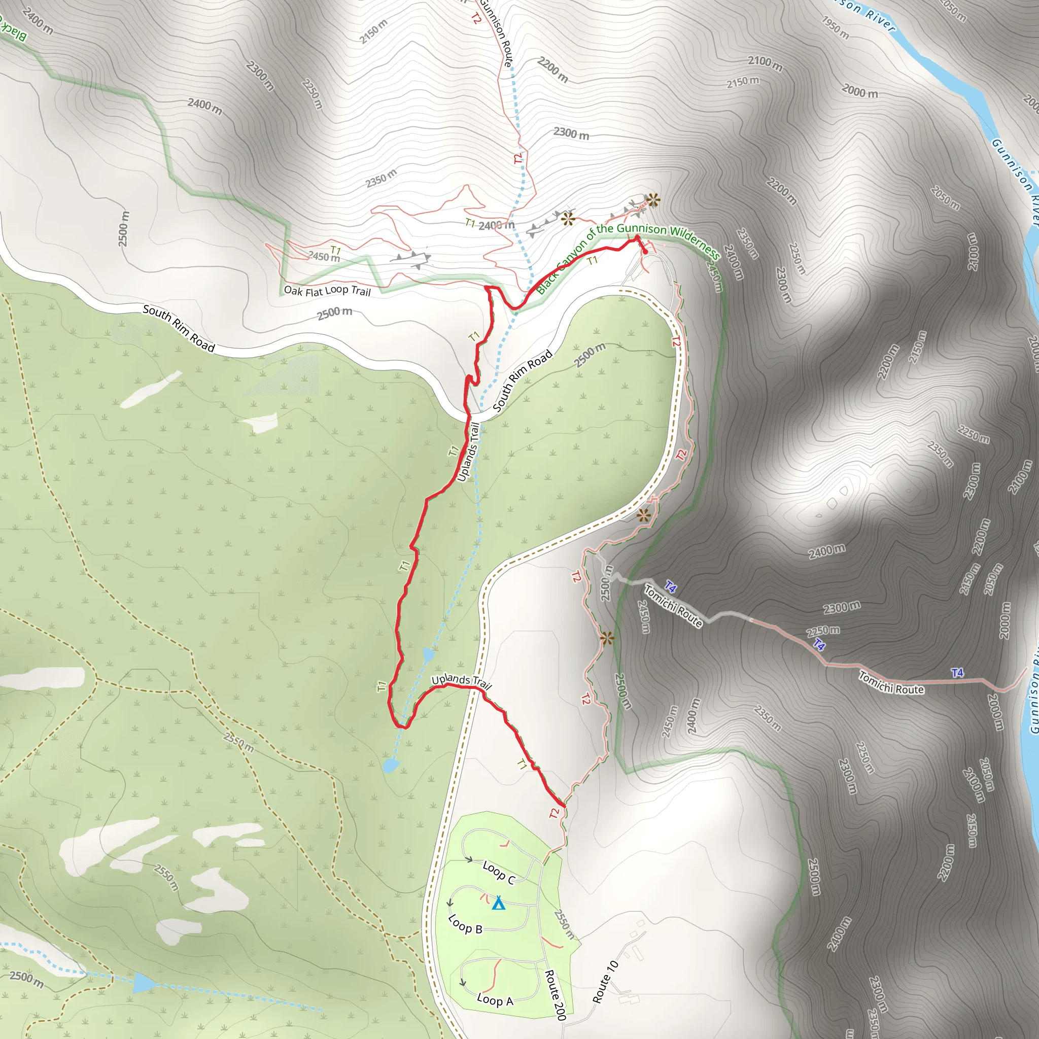 Uplands Trail mobile static map