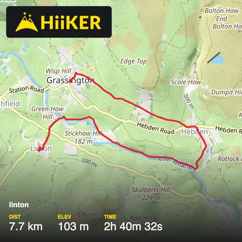 A map preview of the recording linton .