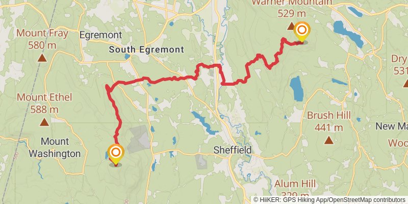 Appalachian Trail stage 149 Map