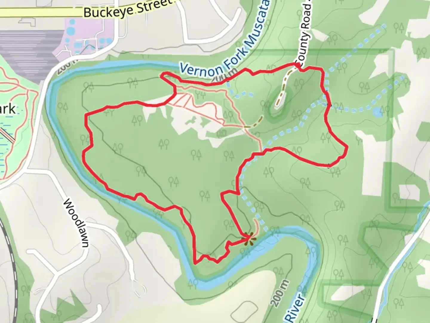 An image depicting the trail Charles and Nan Hurley Interpretive Loop Trail and its surrounding area.