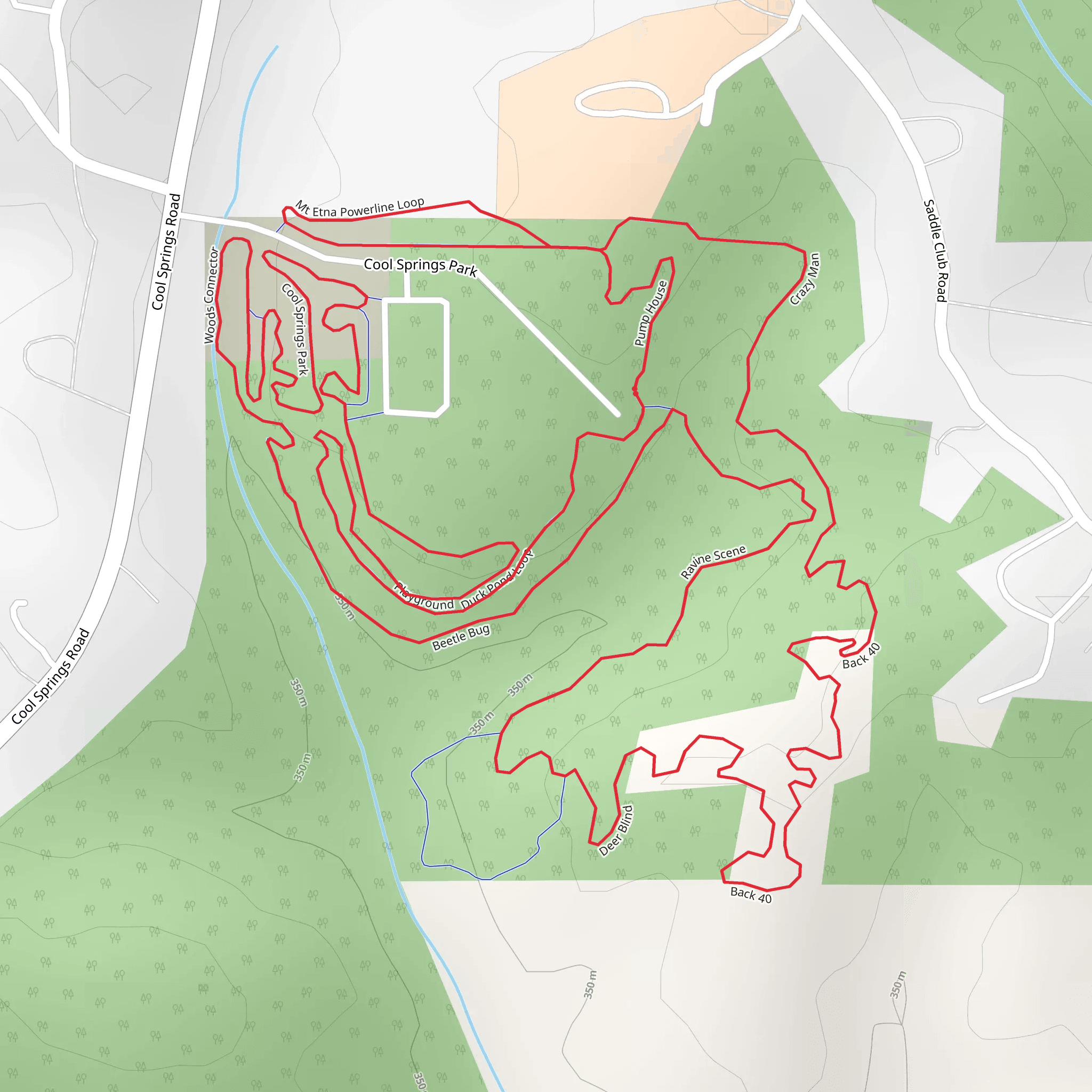 Playground Beetle Dug and Deer Blind Loop mobile static map