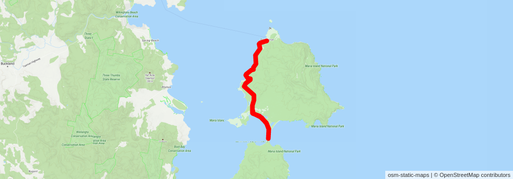 McRaes Isthmus Walk stage 2 Map