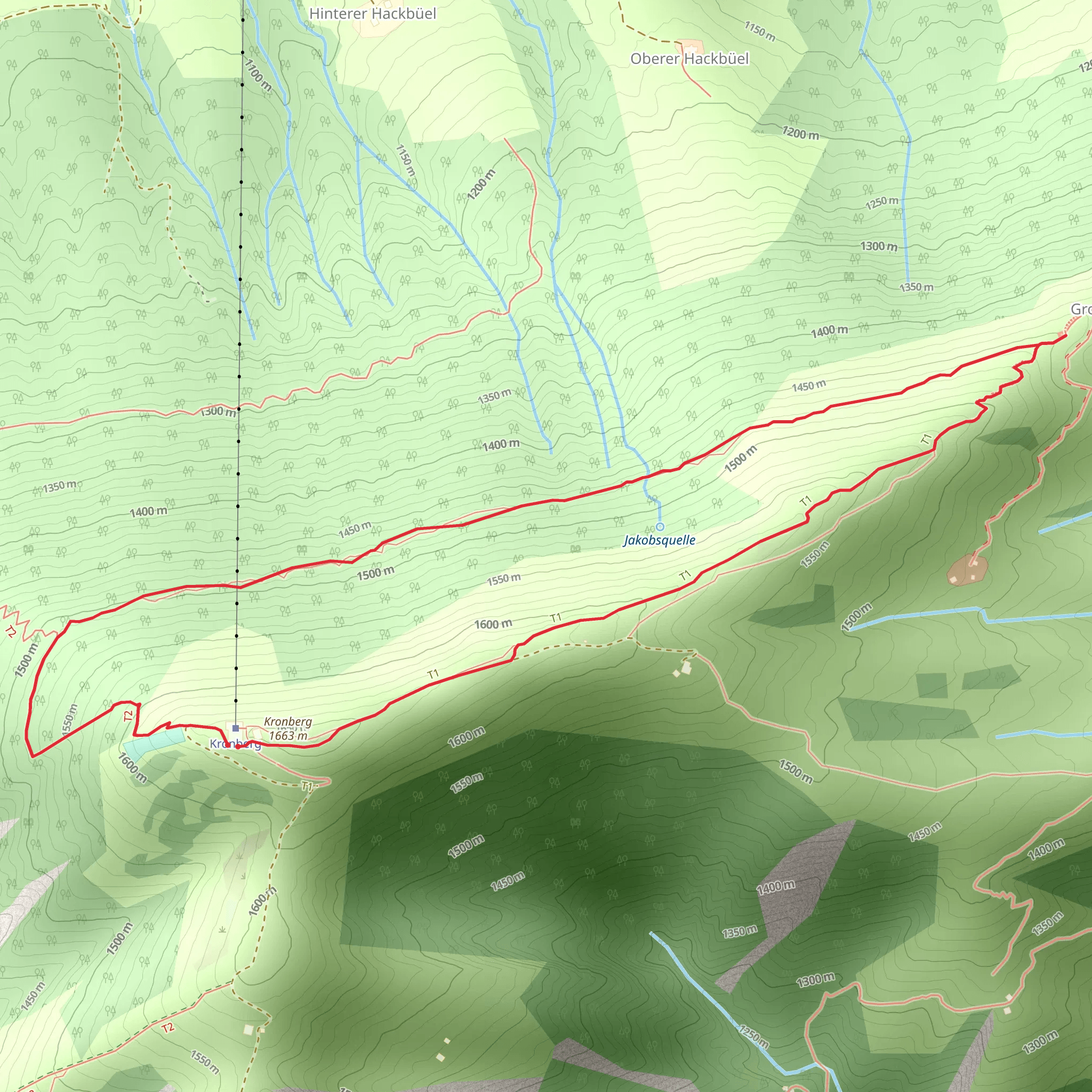 Kronberg Loop Trail mobile static map