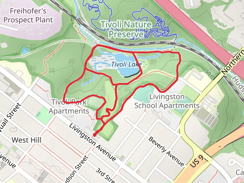 Tivoli Lake via Partoon Creek Trail and Brothet Tusuf Burgess Trail