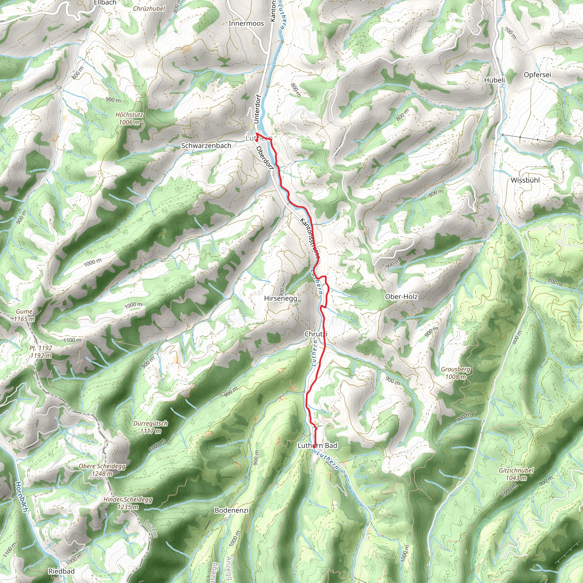 Luthern Bad - Luthern mobile static map