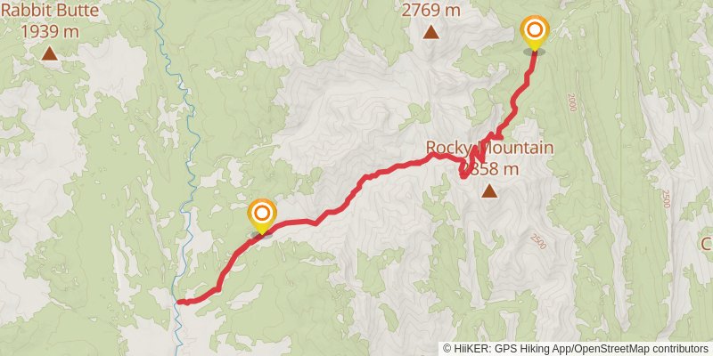 Headquarters Creek Trail stage 3 Map