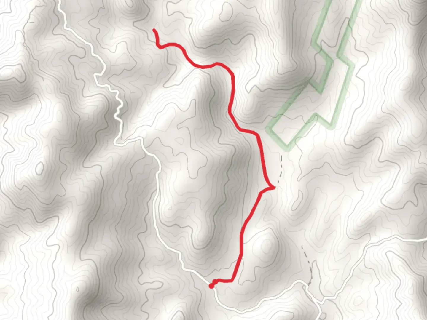An image depicting the trail Keegan Trail and its surrounding area.