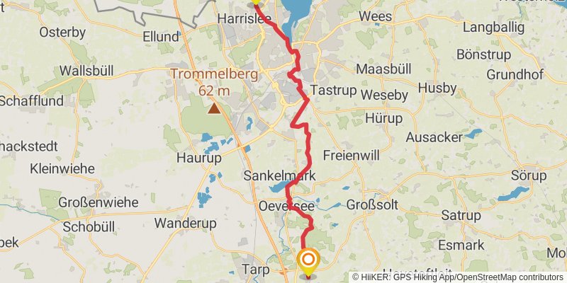 Hærvejen stage 25 Map