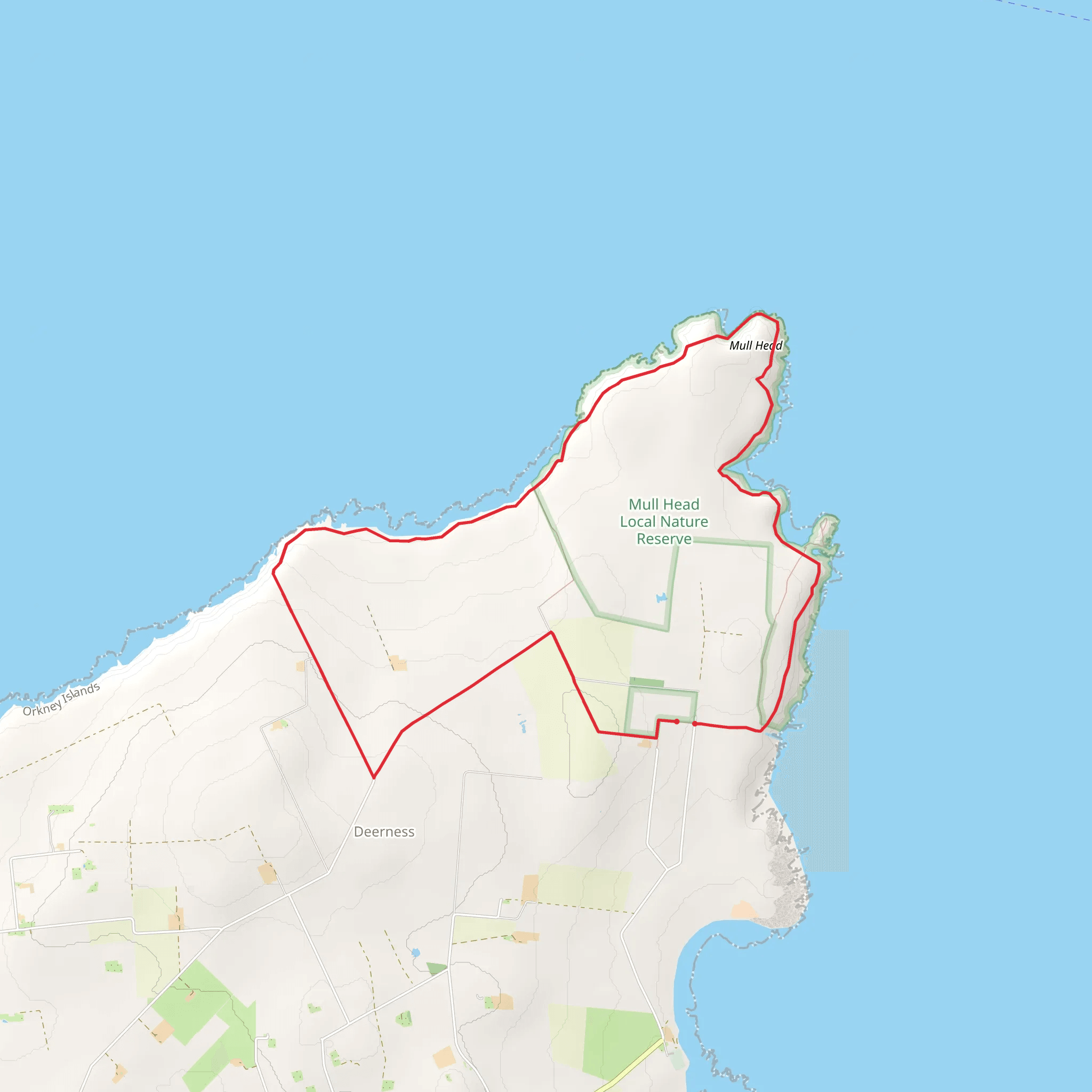 Orkney Mainland - Deerness Memorial Loop mobile static map