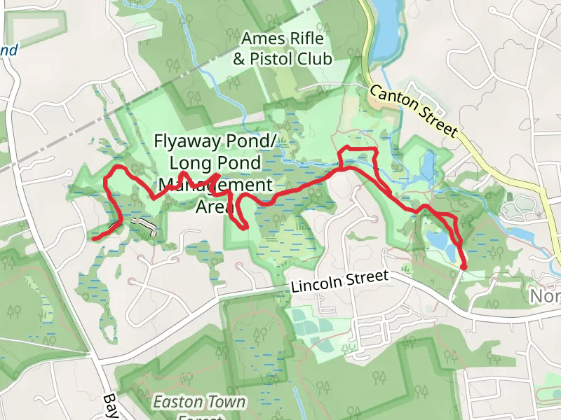 Flyaway Pond Long Pond Management Area Trail from Town Pool
