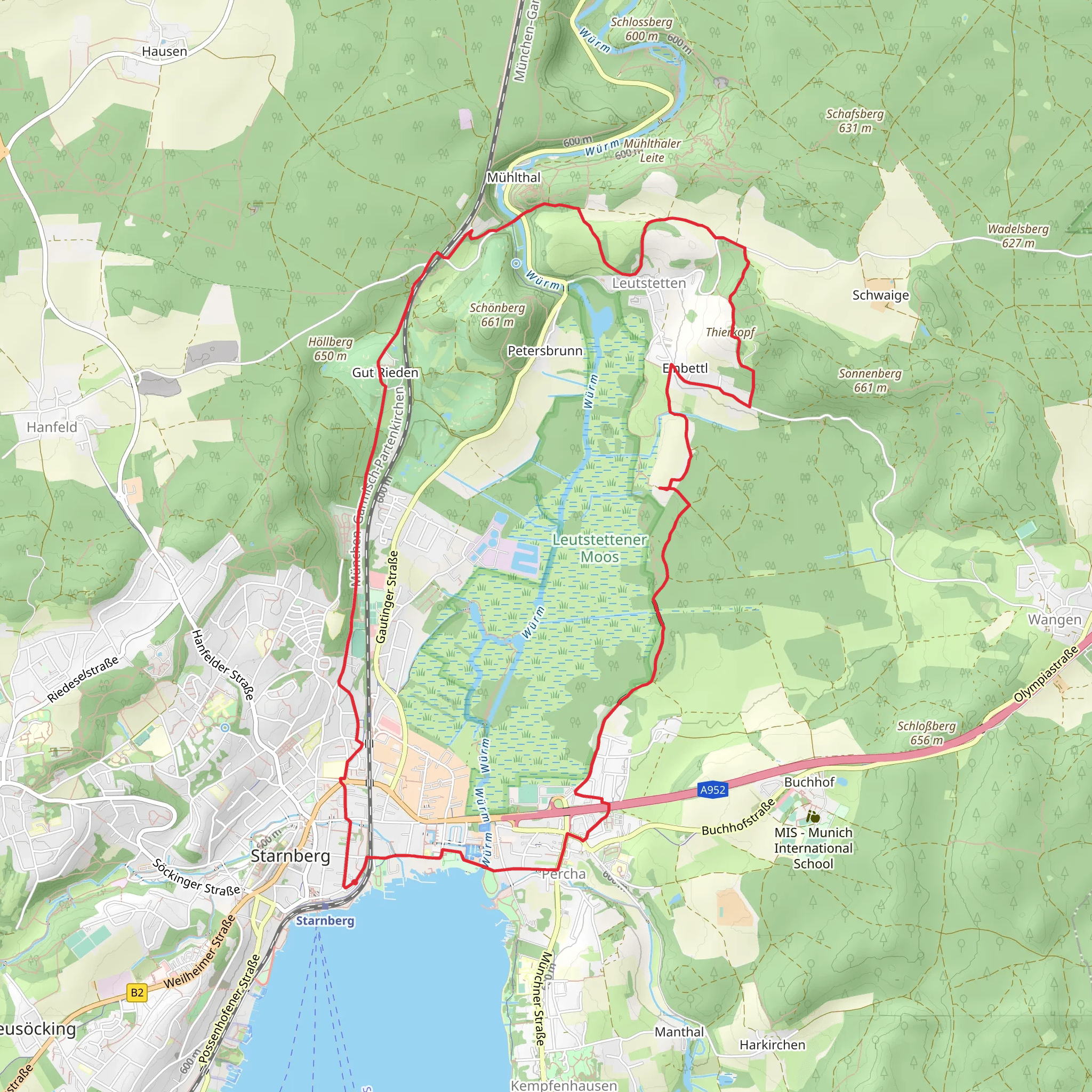 Starnberg Loop mobile static map