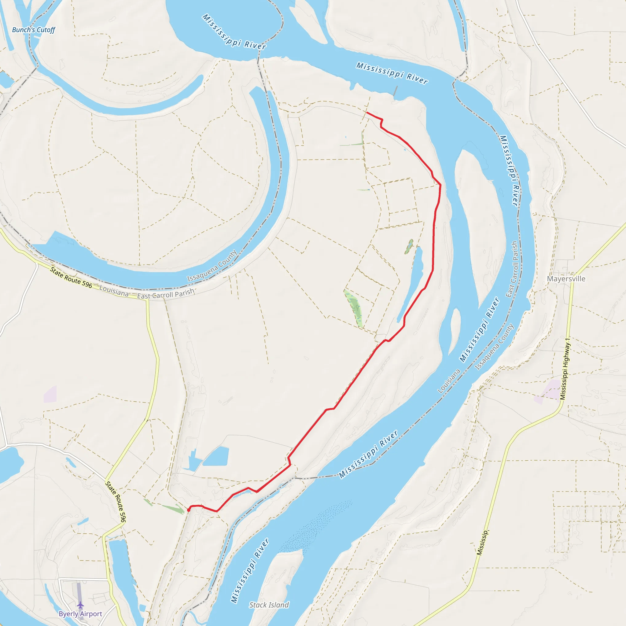 Parish Road Walk mobile static map