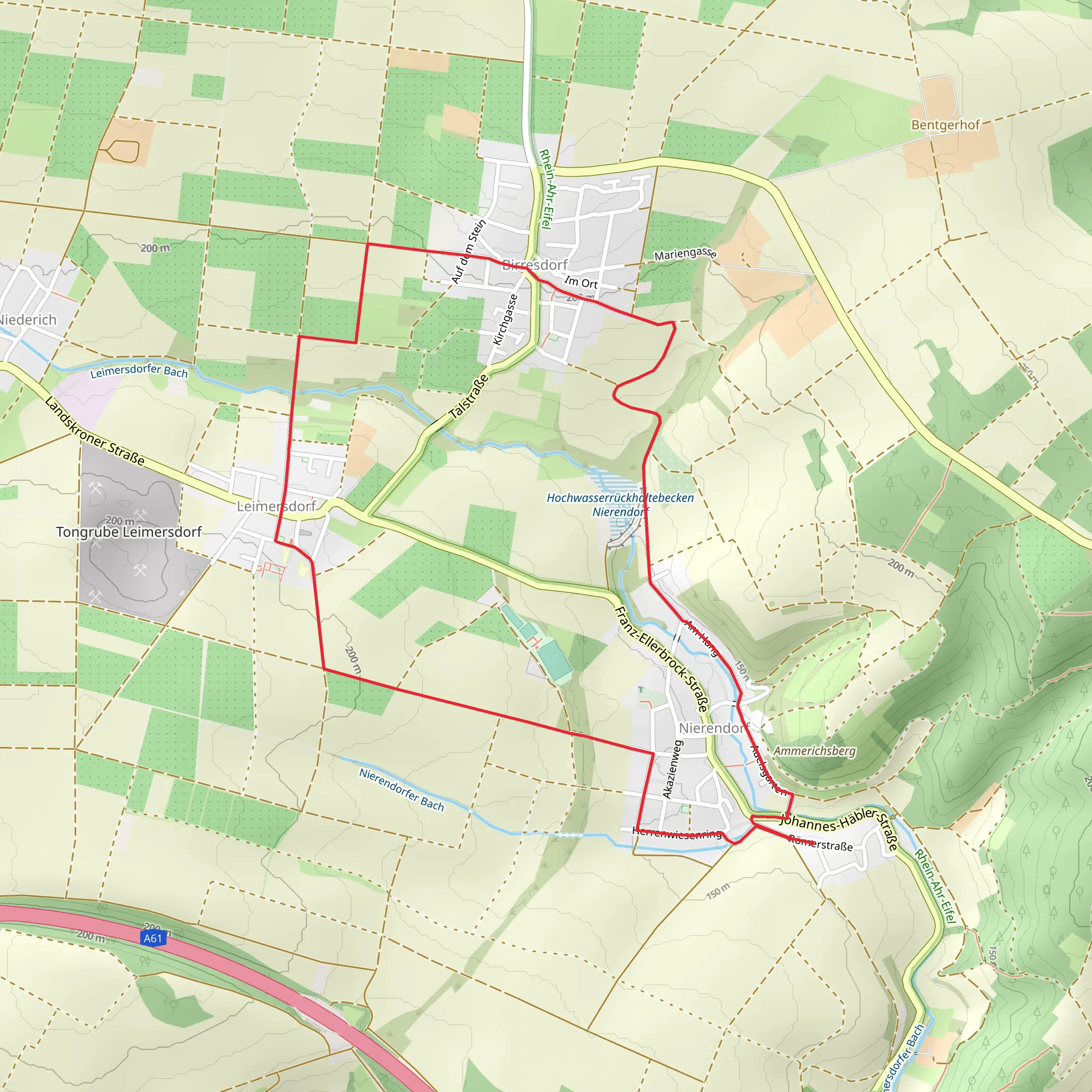 Nierendorf to Birresdorf Loop mobile static map