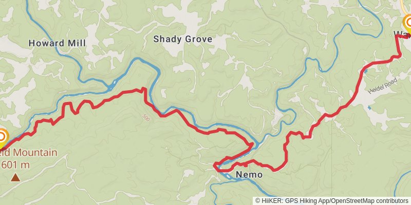 Great Eastern Trail (Incomplete) stage 63 Map