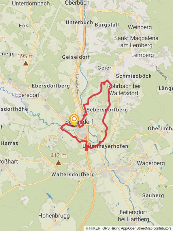 S1 Berg - und Tal Rundwanderweg mobile static map
