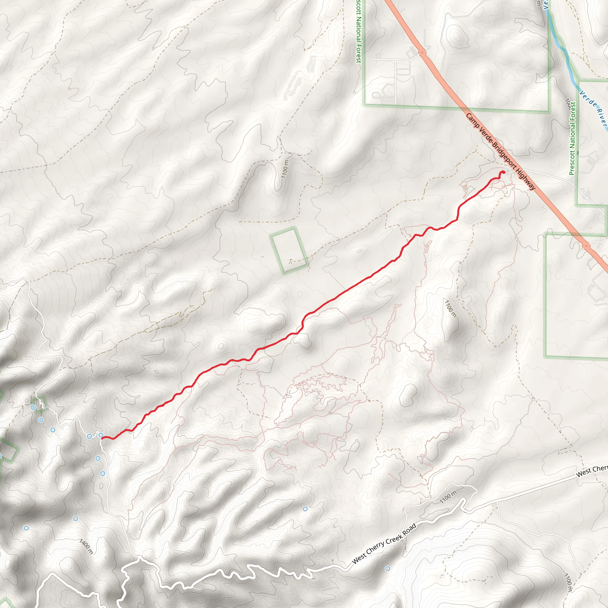 Sand Wash Trail mobile static map