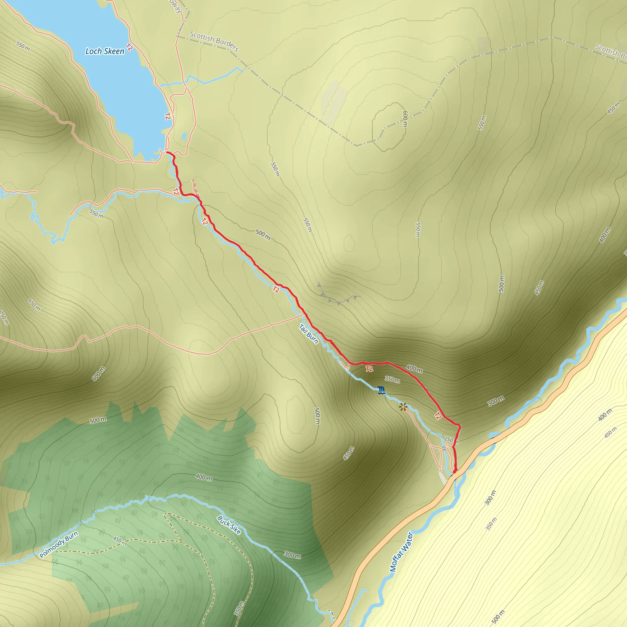 Grey Mare's Tail mobile static map