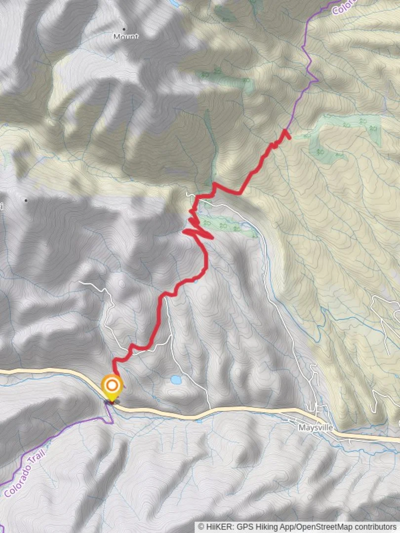 An image depicting the trail Lost Creek via Colorado Trail and its surrounding area.