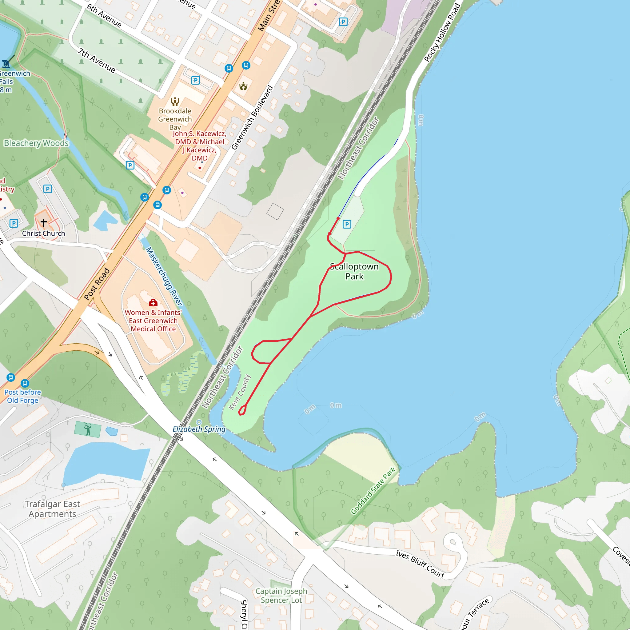 Scalloptown Park Loop mobile static map