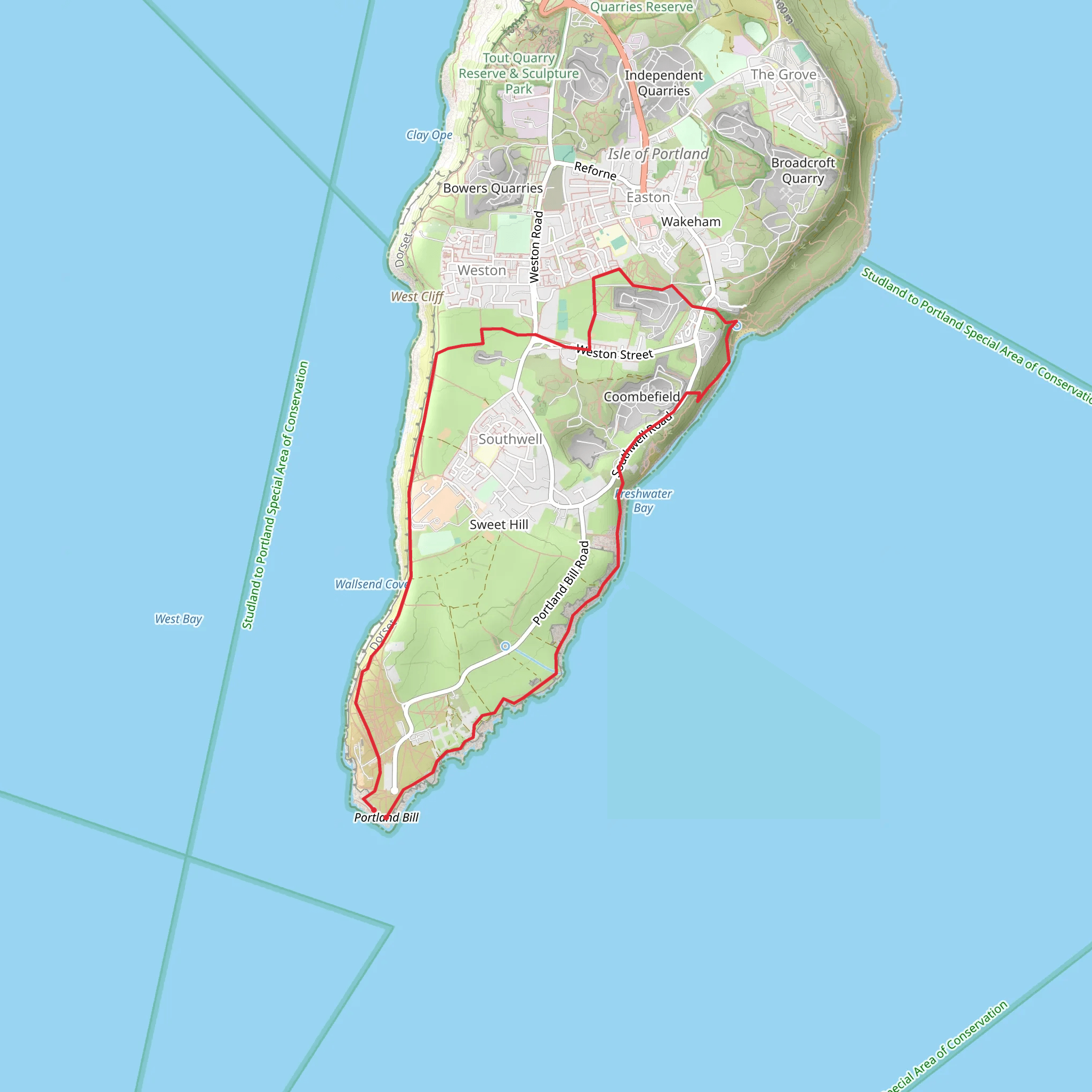 Portland South Walk mobile static map