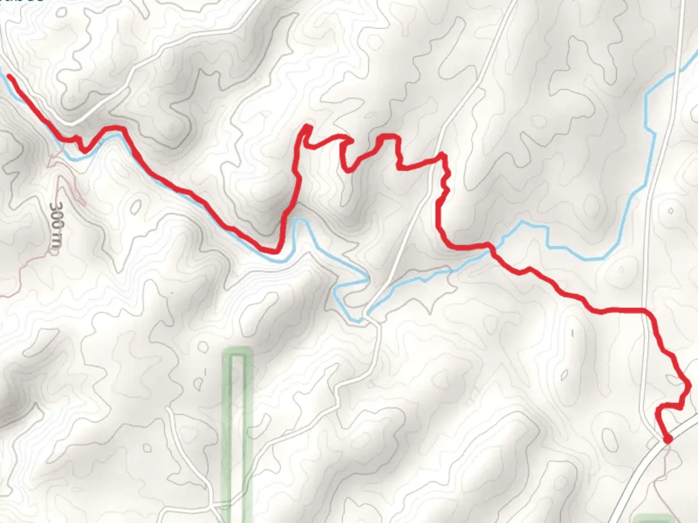 An image depicting the trail Cheaha Creek and its surrounding area.
