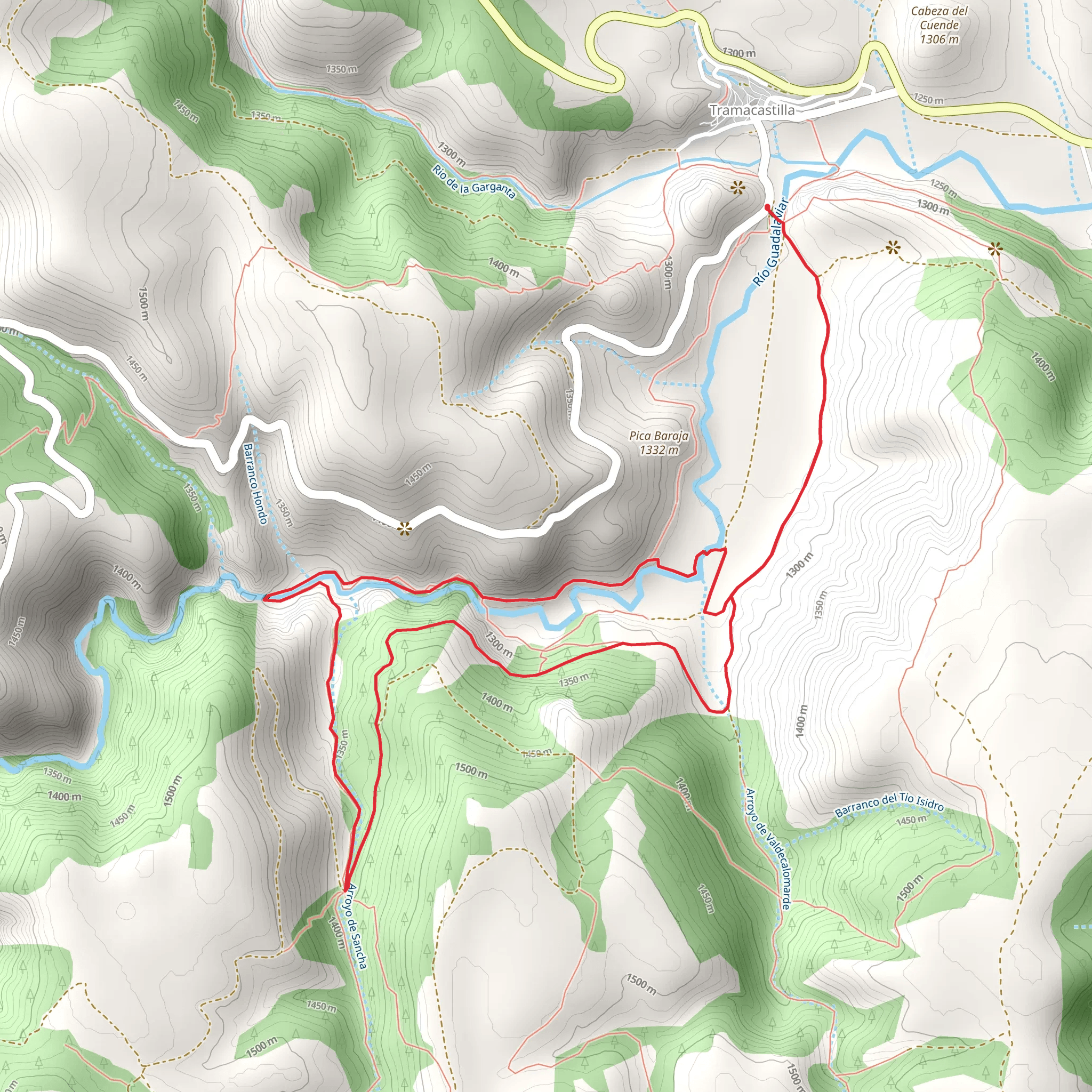 Barranco Hondo Mill SL TE 42 mobile static map