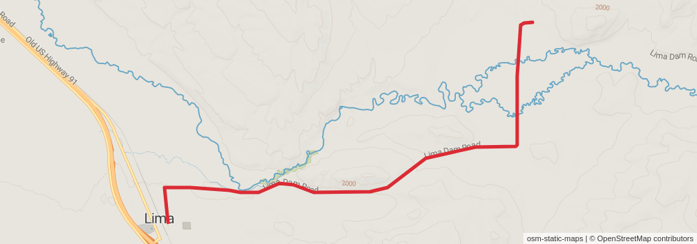 American Perimeter Trail - Rocky Mountains Primary stage 88 Map