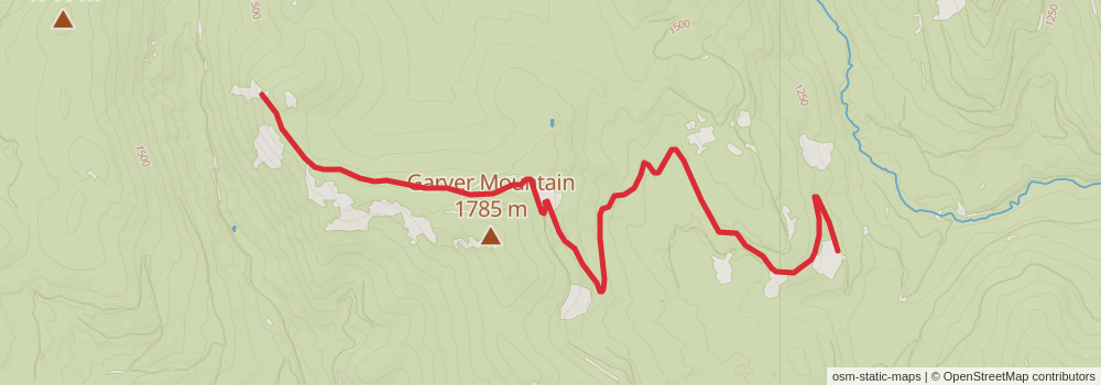 American Perimeter Trail - Rocky Mountains Primary stage 168 Map