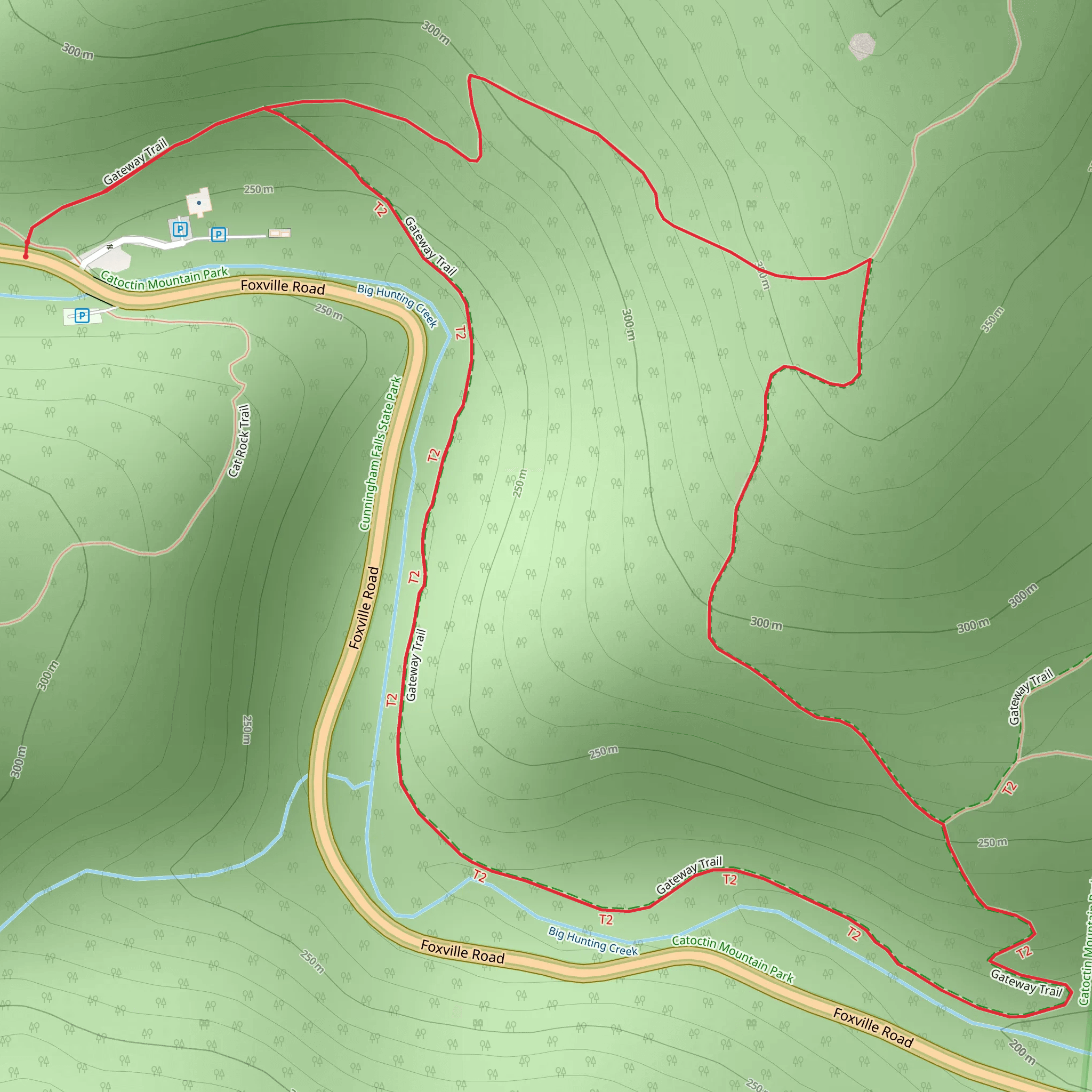 Thurmont Gateway and Crows Nest Loop Trail mobile static map