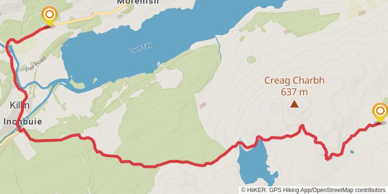 Famous Highland Drove Walk stage 16 Map