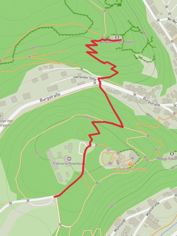 Ruine Tachenstein Walk via Drei Burgen Steig