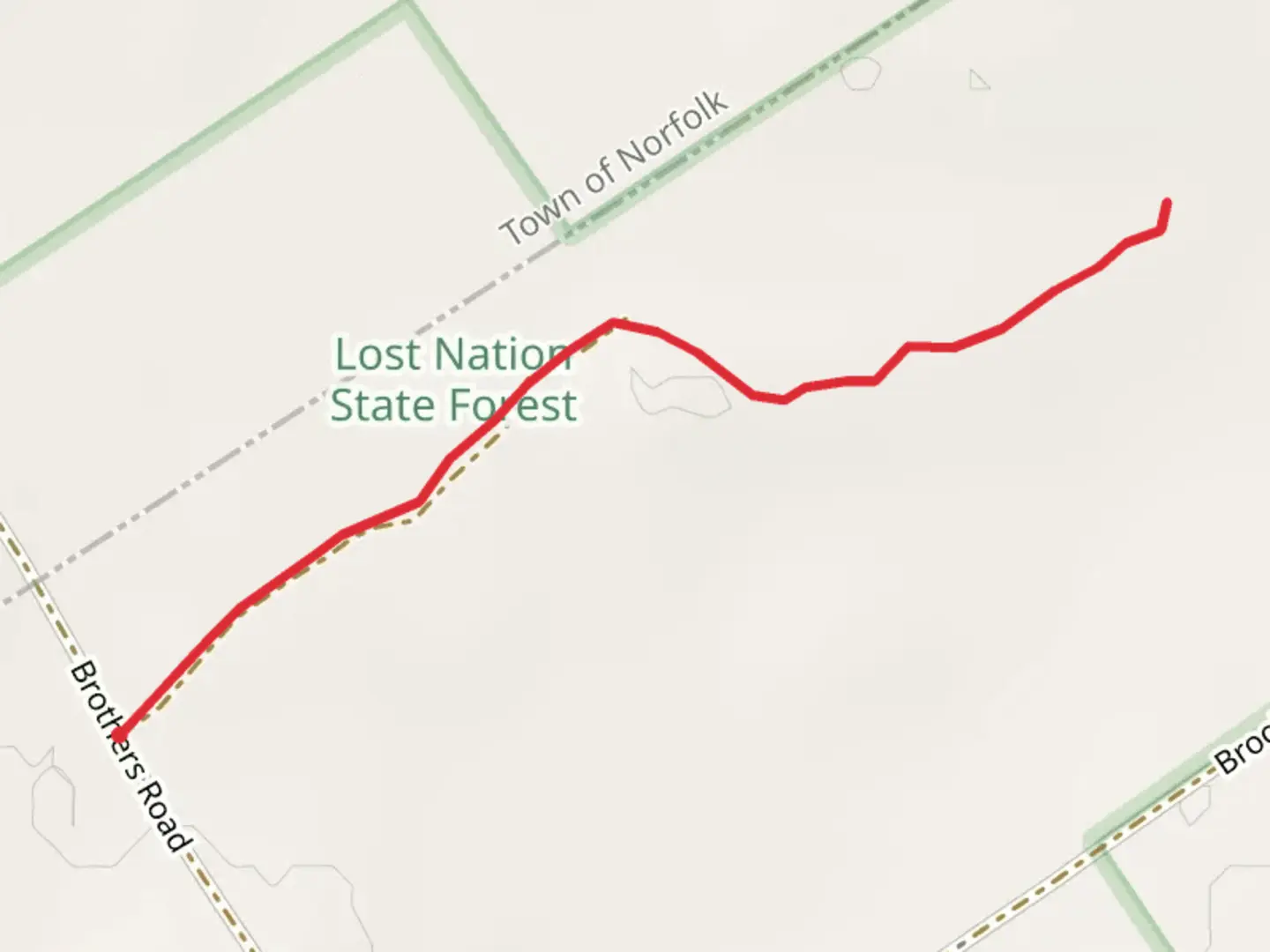 An image depicting the trail Brothers Road Trail and its surrounding area.