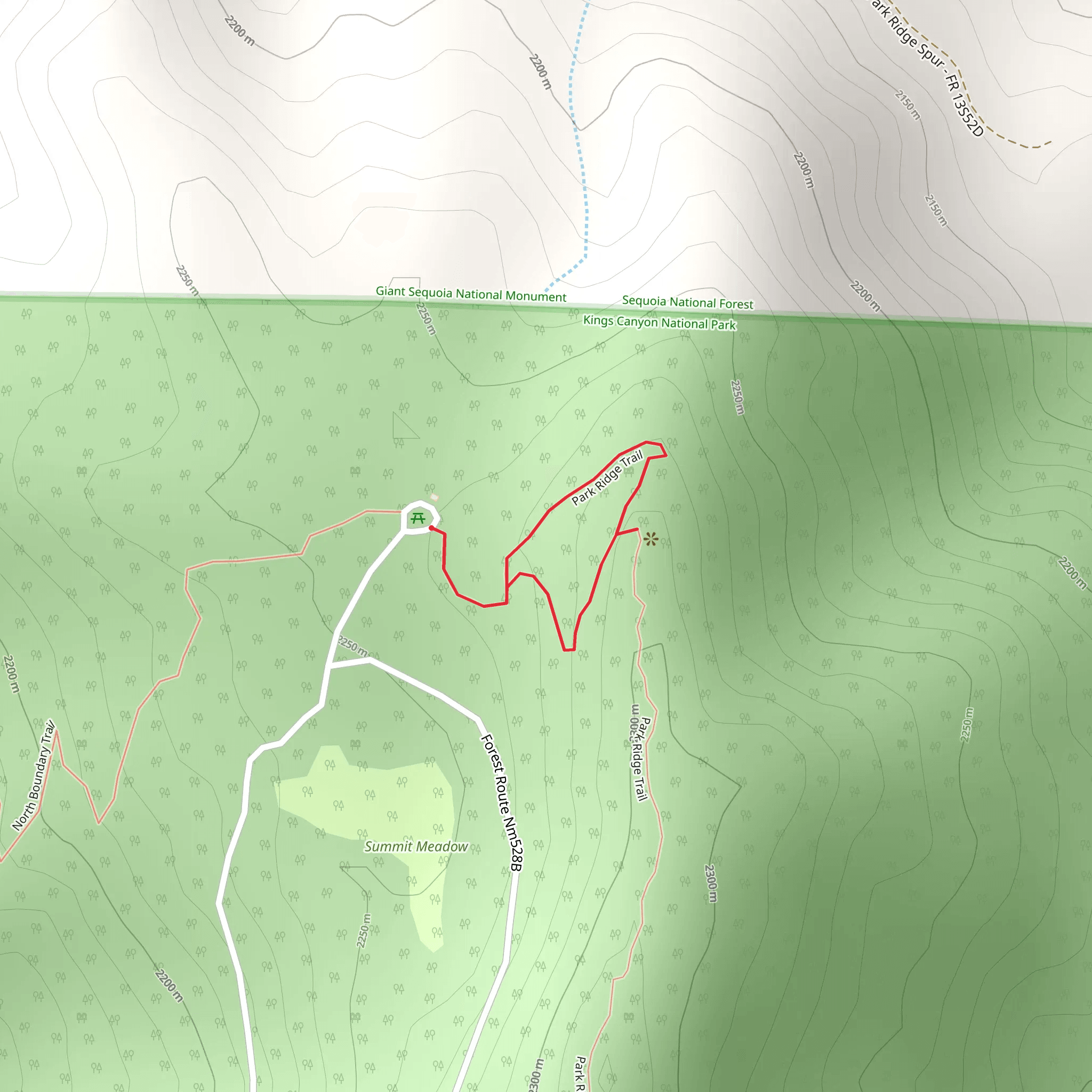 Park Ridge Loop Trail mobile static map