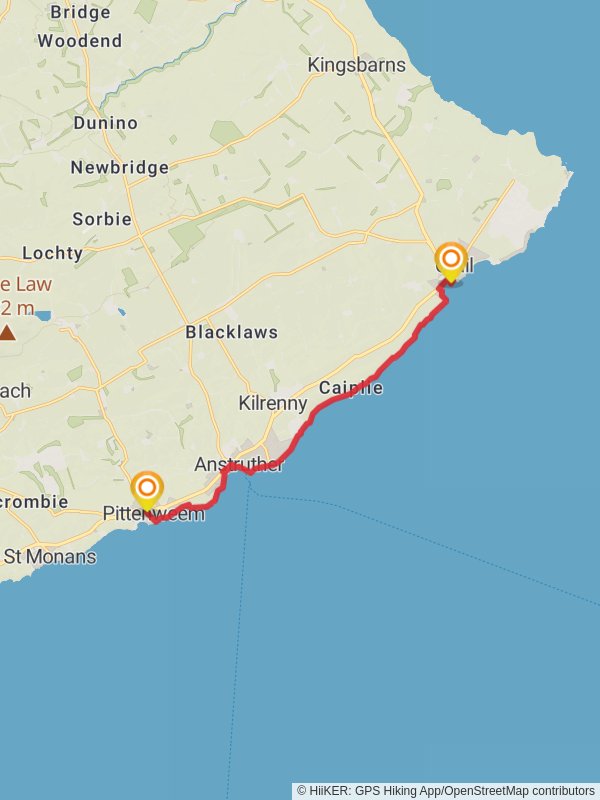 Pittenweem to Crail Fife Coastal Path Fife Scotland