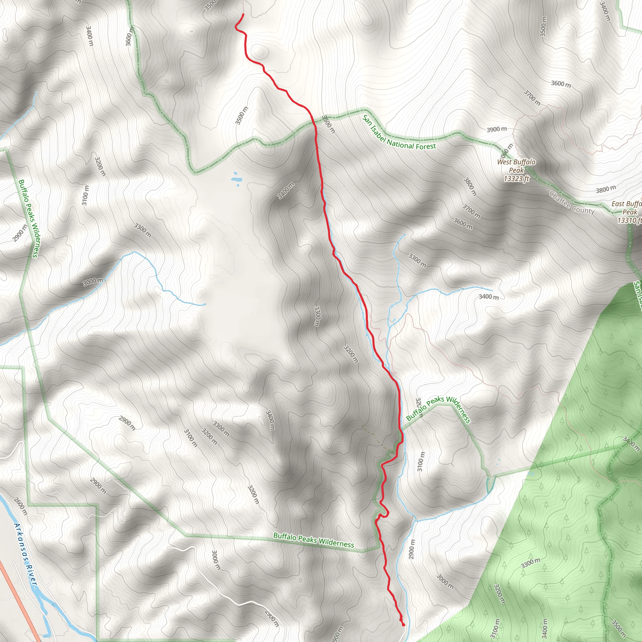 Fourmile Creek - Tumble Creek Trail mobile static map