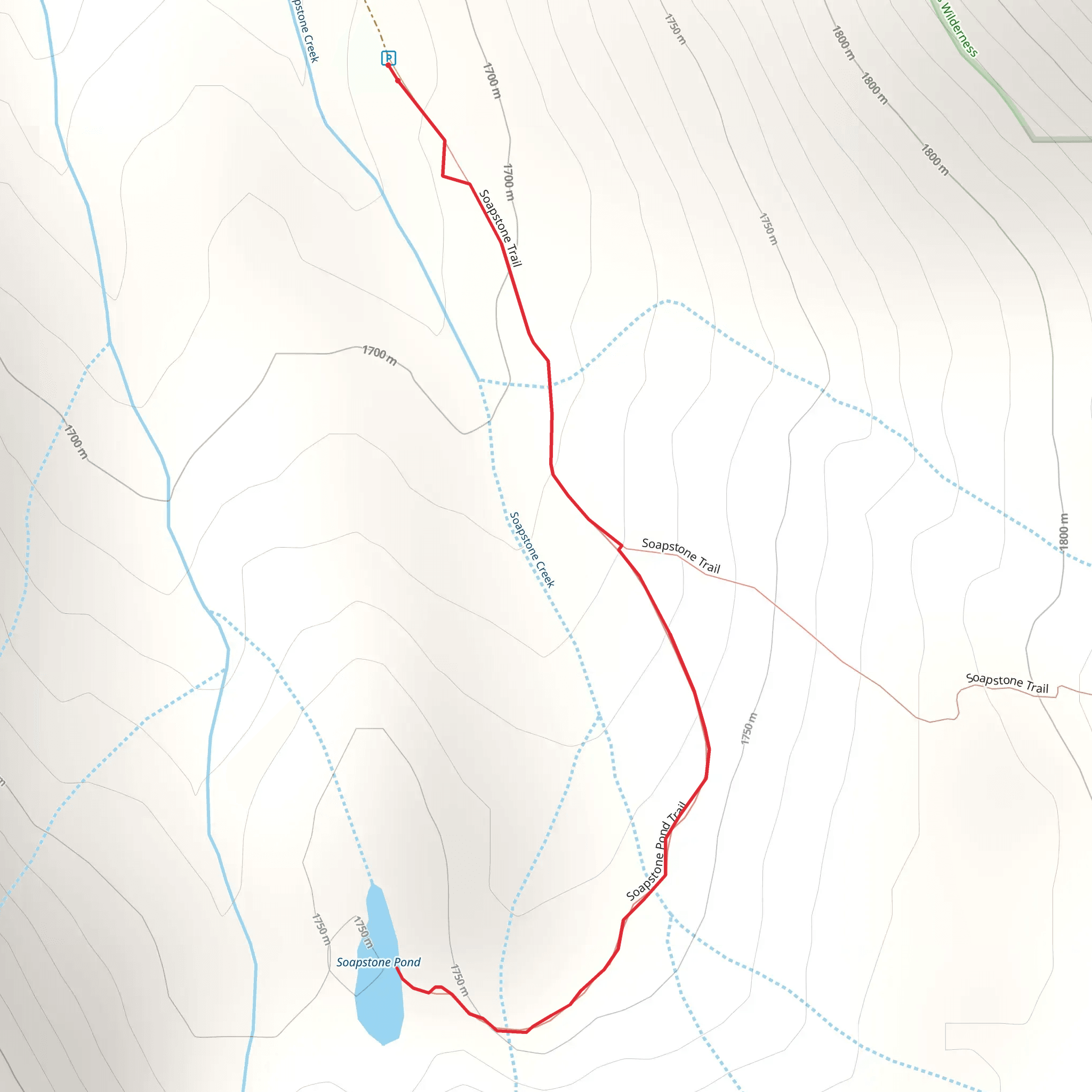 Soapstone Pond Trail mobile static map