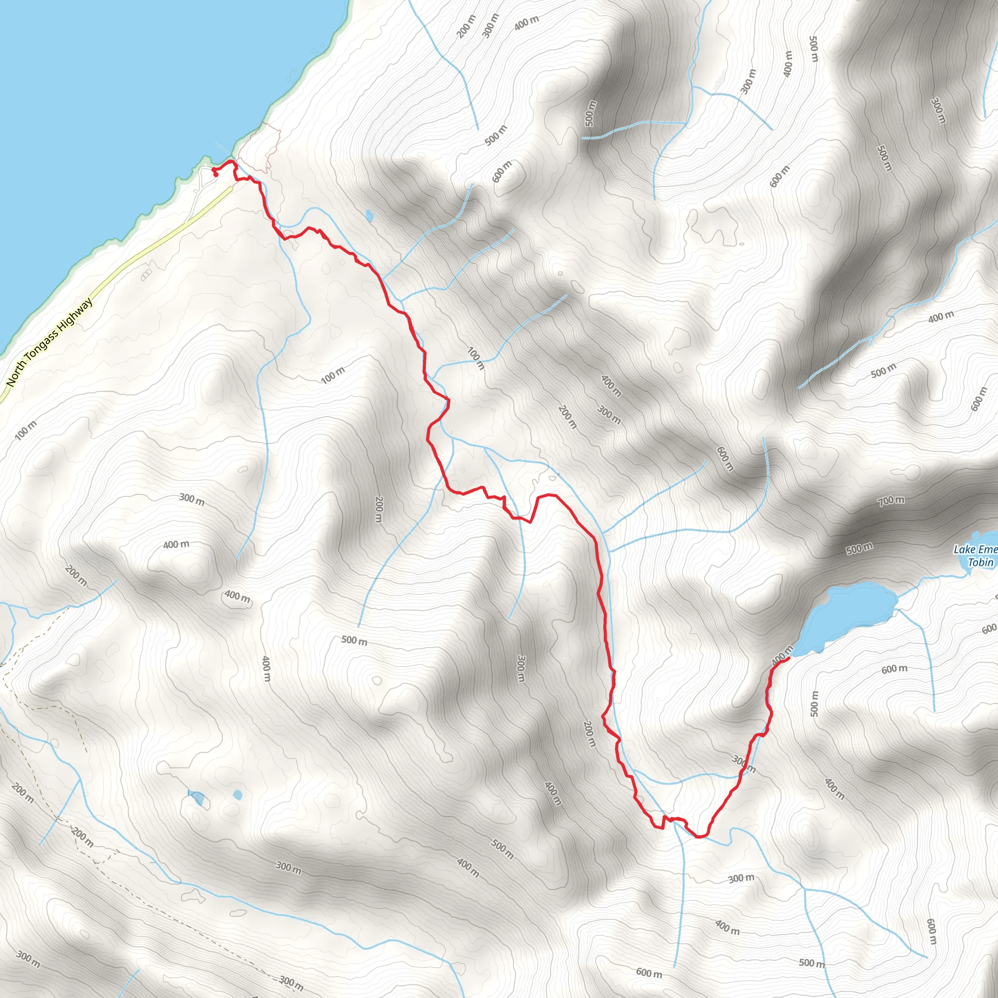 Lunch Creek Trail mobile static map