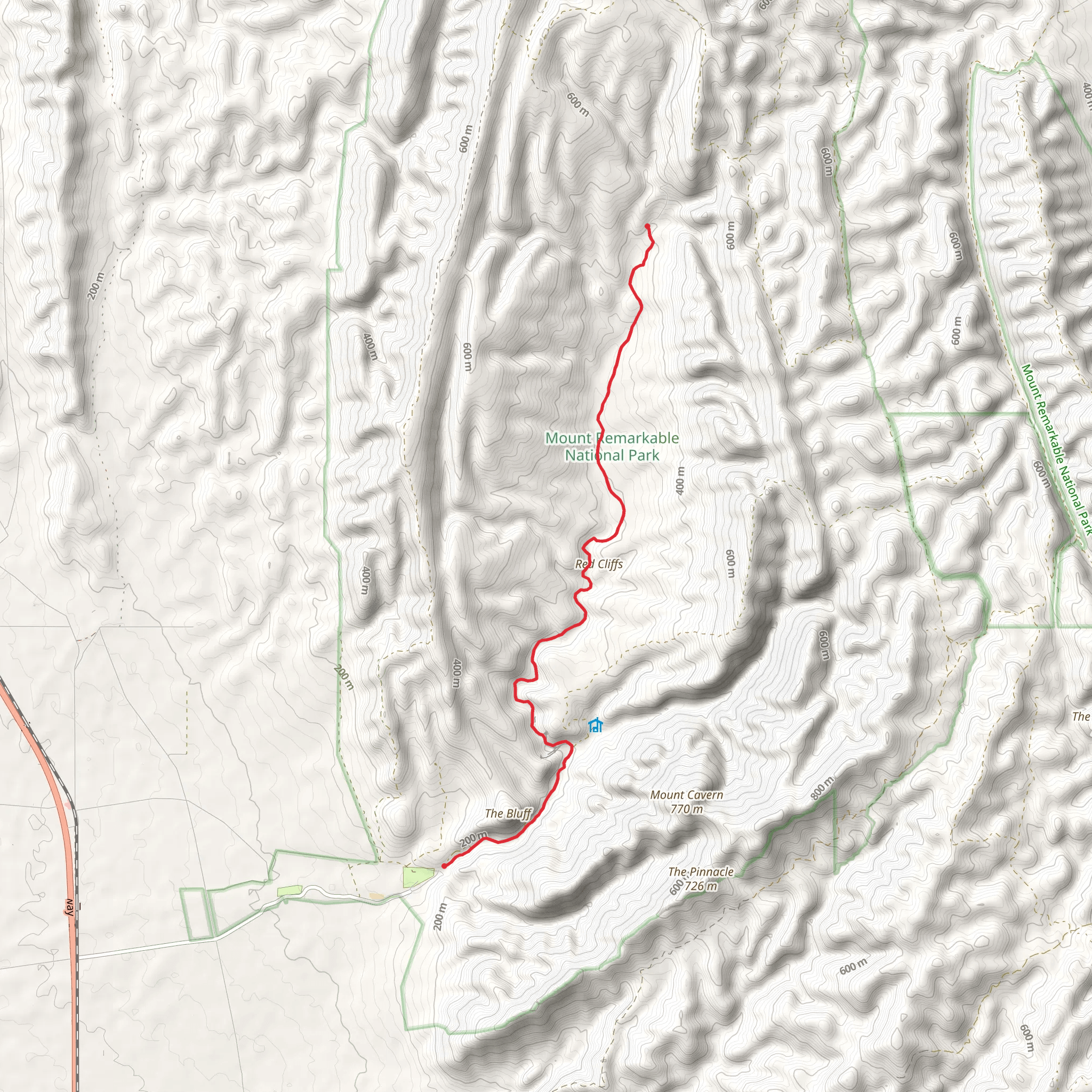 Mambray Creek to Alligator Gorge Hike mobile static map