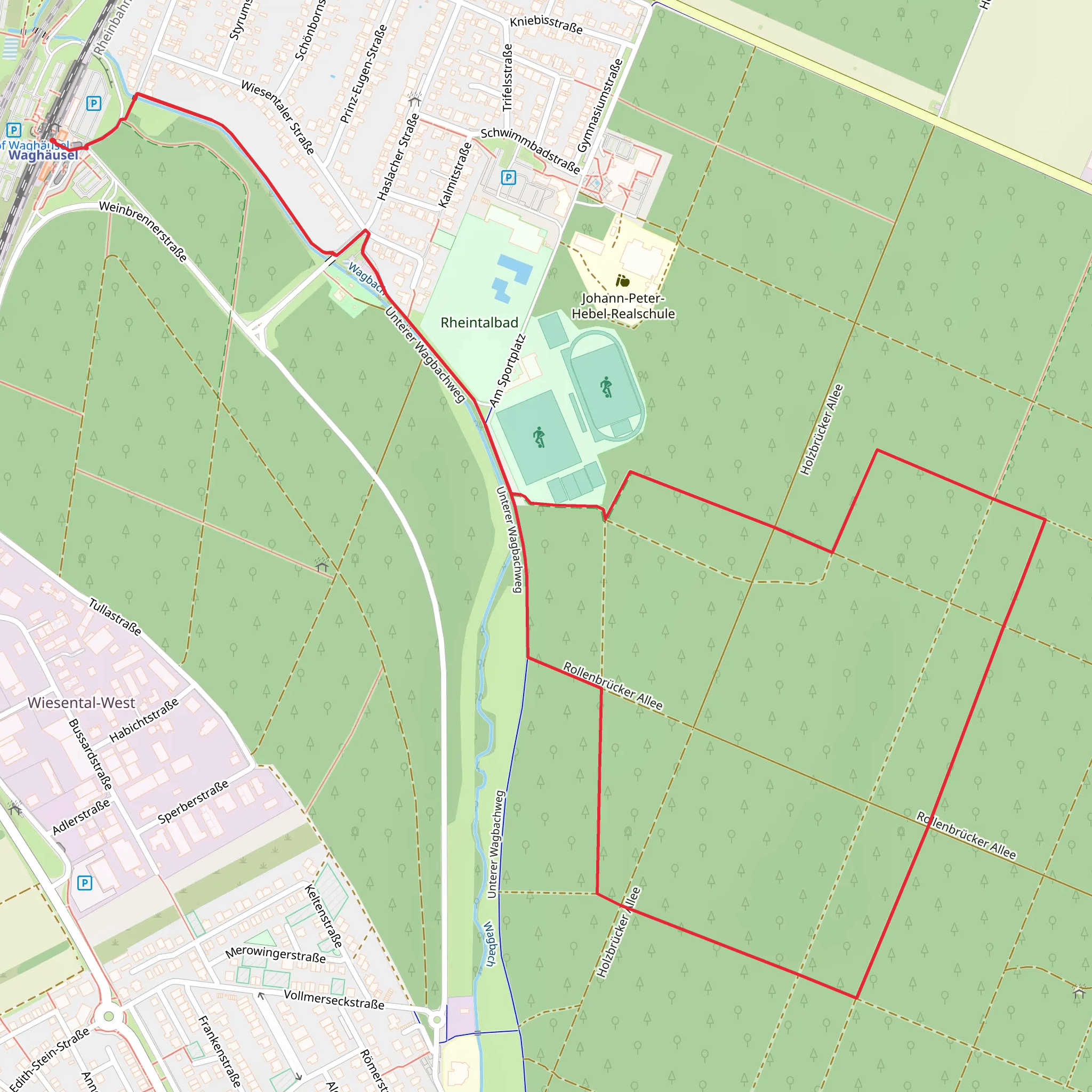 Waldsportpfad Loop mobile static map